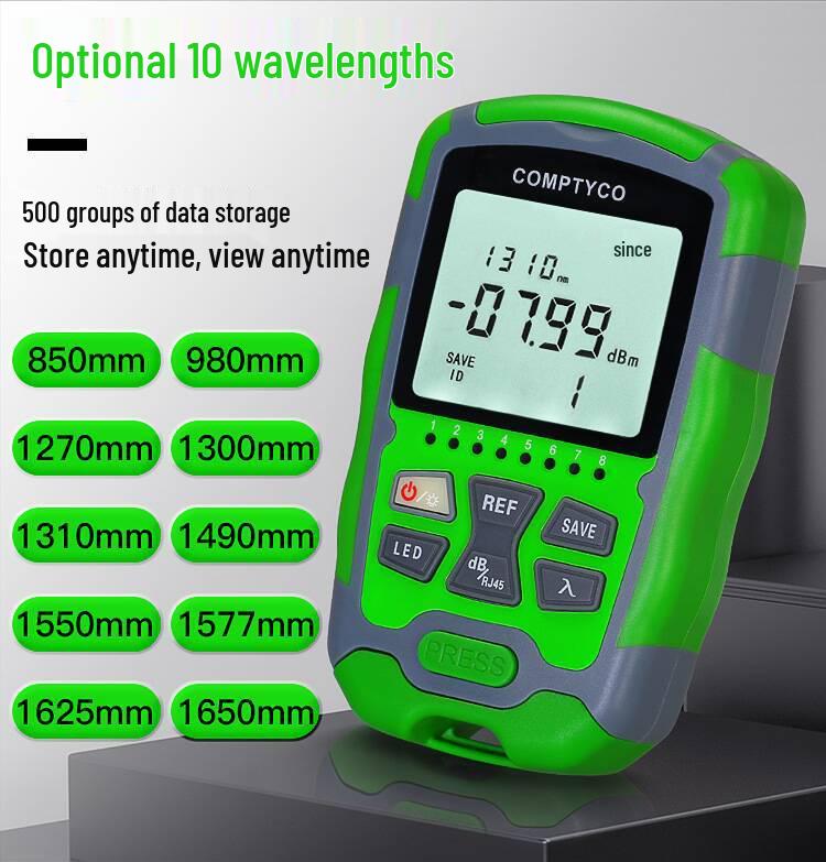 Three-in-One Network Optical Power Meter Tester AUA-MC7/M5: Mini Optical Wave Meter & Light Source Inspection (-70~+10dBm)