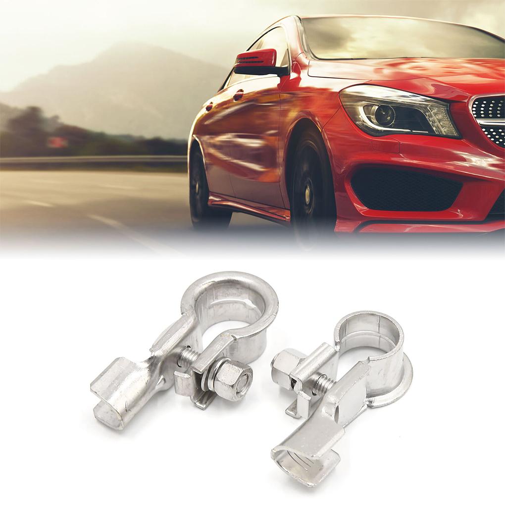 2pcs/set Connector For Car Terminals Lightweight Bat--tery 2pieces Easy-to Terminal Connectors Reliable Bat--tery