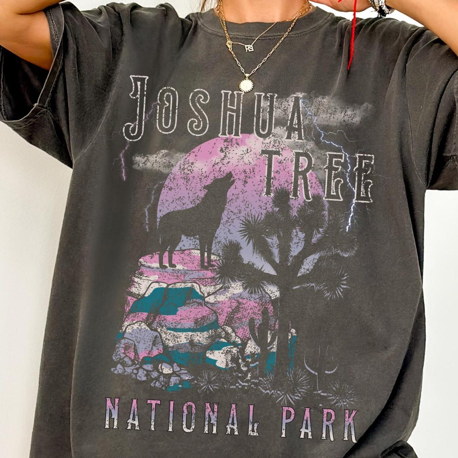 Vintage Joshua Tree National Park Comfort Colors® T-Shirt, Retro National Park Graphic Tee, Trendy Boho Indie Nature Shirt, Granola Shirt 3XL