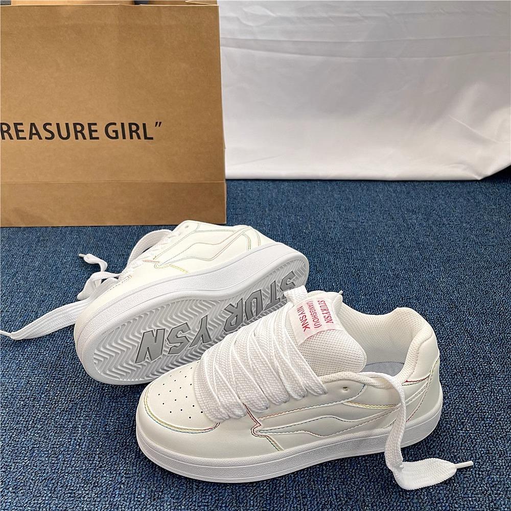 New Niche Color Matching Design Board Shoes Women's Fashion Trend Student Versatile Casual Bread Shoes
