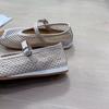 Summer hollow mesh ballet single shoes women's soft sole 2025 new one-word strap flat heel breathable Mary Jane sandals