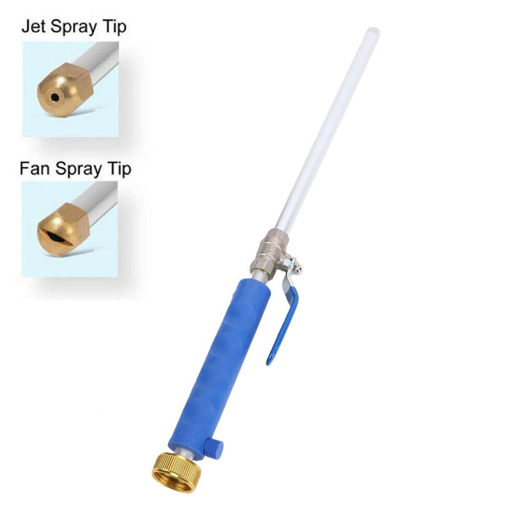 High Pressure Power Washer Wand with 2 Different Nozzles Quick Connectors Blue Watering Sprayer Cleaning Tool for Garden