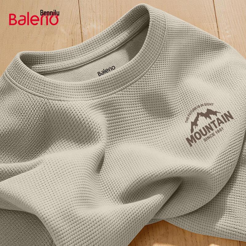 Baleno Men's Waffle Knit Short Sleeve T-Shirt