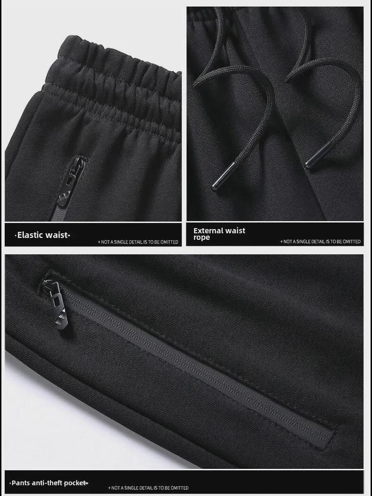881 Herre 8XL Sportsklærsett: Høst/Vinter Cardigan & Bukser, Ensfarget Casual Stil