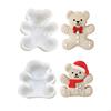 Christmas Bear Silicone Molds Easy Demolding Cake Molds Fondant Moulds for Candle Soap Candy Chocolate Mould