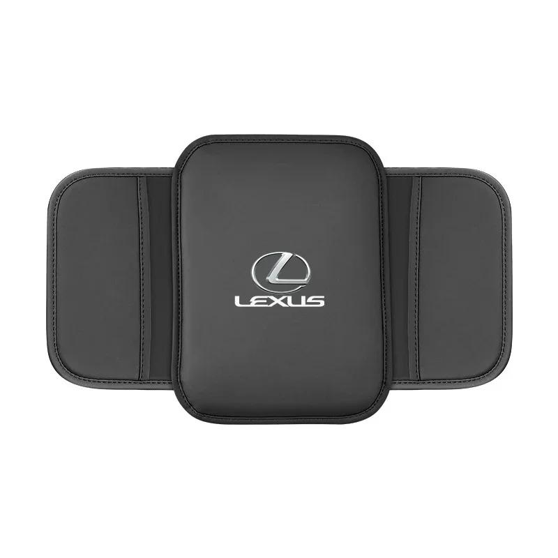 

For Lexus GX470 CT200H IS300H IS200 IS250 RX350 GX460 NX200 GS430 RX300 Car Armrest Box Pad Leather Armrest Mat Car Accessories чёрный