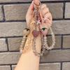 Luxury Mobile Phone Chain Pink Strawberry Phone Lanyard Beaded Phone Bracelet  Taking Photo