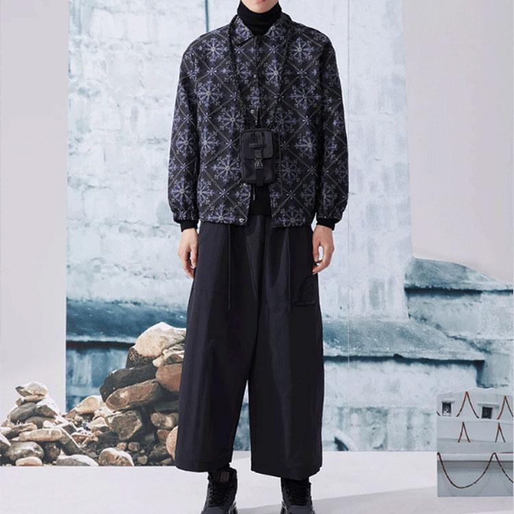 Li Ning CF Snowflake Pattern Loose Long Sleeve Jacket Unisex Jacket Black AJDR528-2