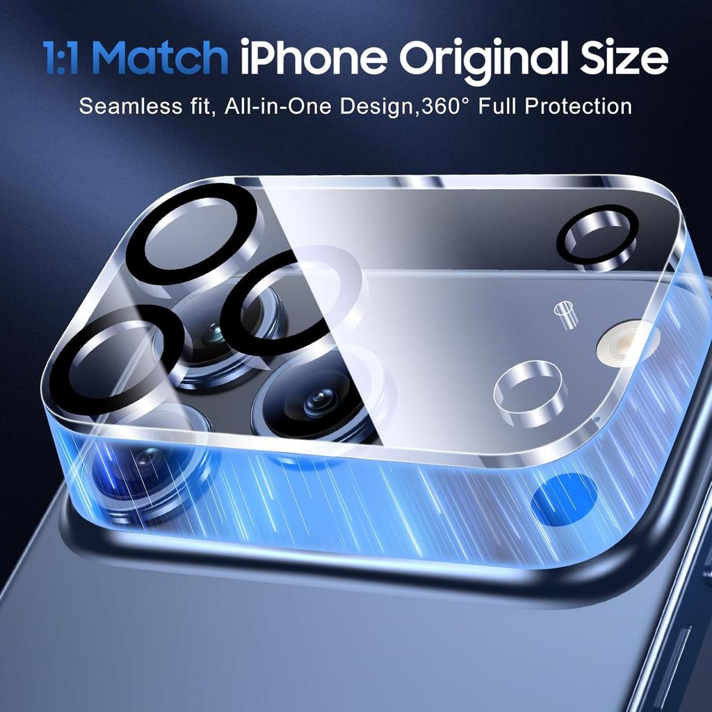 4IN1 [2+2] Privacy Anti-Spy Tempered Glass for iphone 17/ 17 Air/ 17 Pro/ 17 Pro Max Screen Protector + Rear Tempered Glass Lens Camera Protector