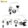 Aipinqi Black & White Animal Crib Mobile with 8-Tone Music Box, Baby Sleep Aid & Bracket