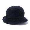 New Era Bucket Mink Solid Size BUCKET01 MINK FLEECE BLK SIL Hat, Fleece, Black, S/M,
