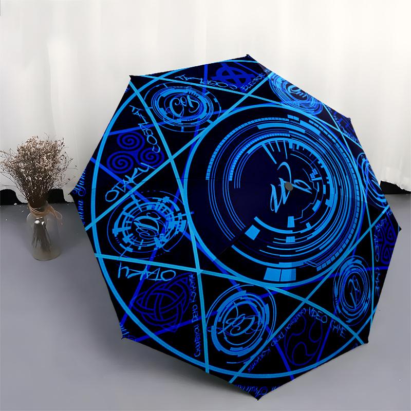 China Yunnan Animation Festival: Electronic Music Video Game PosterUmbrella, Portable 3-Fold Compact Umbrella for Men & Women Gift