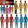 Kids Mighty Morphin Power Rangers Costume Jumpsuit For Halloween Or Cosplay Parties