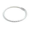 The Shirts Studio White Simple Basic Leather Bracelet