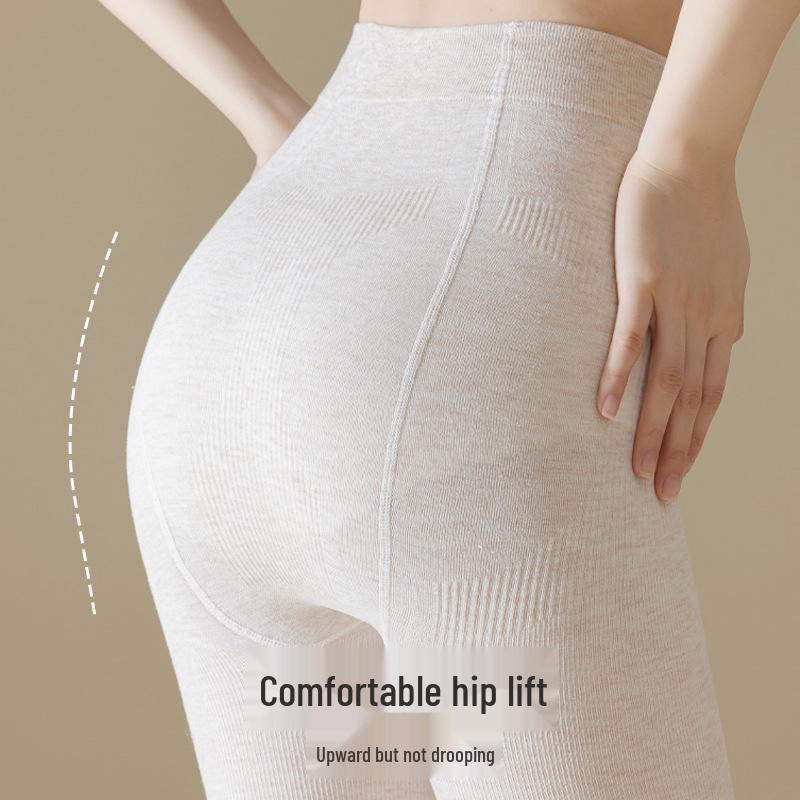 Tongan Store Women's Tummy Control Fleece Pantyhose: Thin Autumn Cotton Leggings & Winter Thick Outerwear