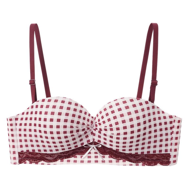 Underwear Women's Small Breasts Gather Peach Cup Seamless Bra Comfortable, Breathable and Sexy Anti-drop Breast Bra
