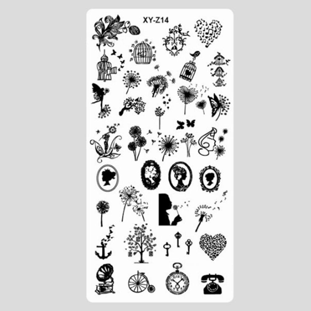 Puntos Nail Art Manicure Tool Fashion Pattern Polish Stamping Plates Templates Women