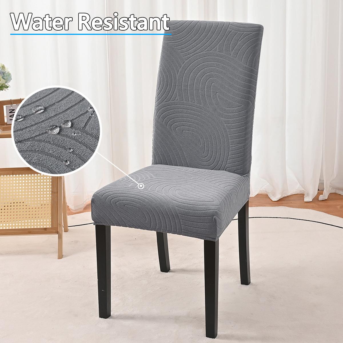 

Home Decor Jacquard Chair Cover for Dining Room Wedding Banquet Stretchy Chair Protector Chair Slipcover Washable Easy Care High 45-60cm