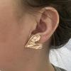 Bohemian Earrings for Women Irregular Heart Alloy Ear Rings Fashion Jewelry Unique Ear Accessories for Daily Or Party Wear