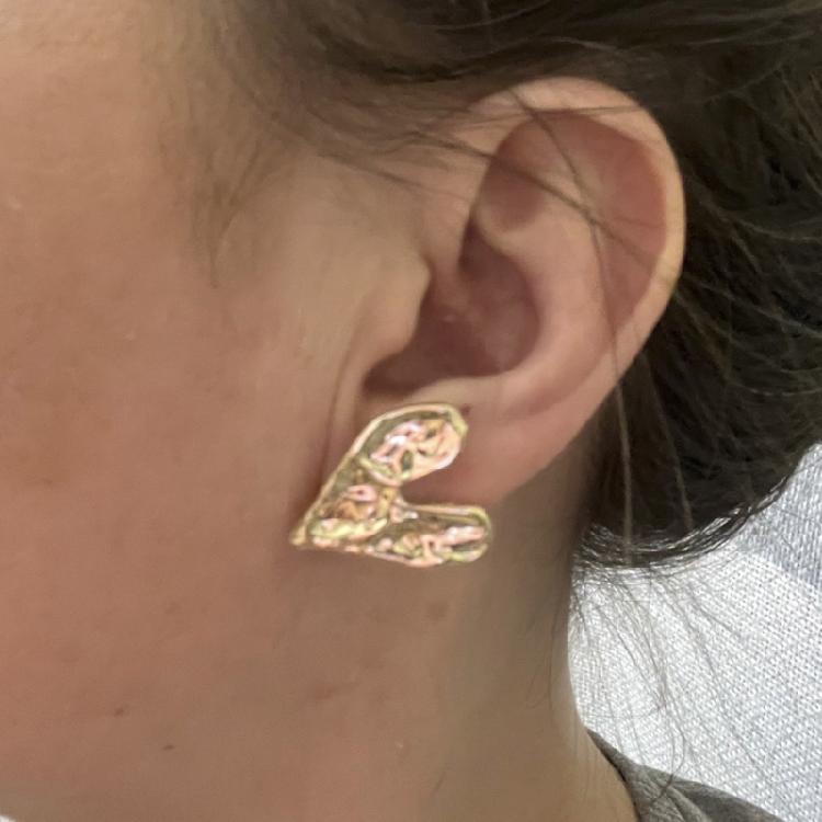 Bohemian Earrings for Women Irregular Heart Alloy Ear Rings Fashion Jewelry Unique Ear Accessories for Daily Or Party Wear