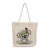 Koala print thick rope single-shoulder beach bag 7265