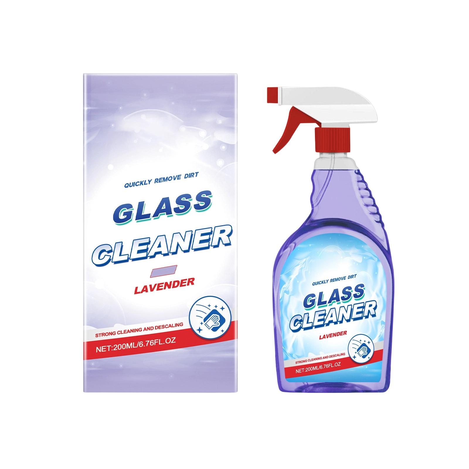 

Стеклянный очиститель с ароматом лаванды,, Пятна грязи и жира; Бытовое чистящее средство для стеклянных поверхностей. 200мл One Size