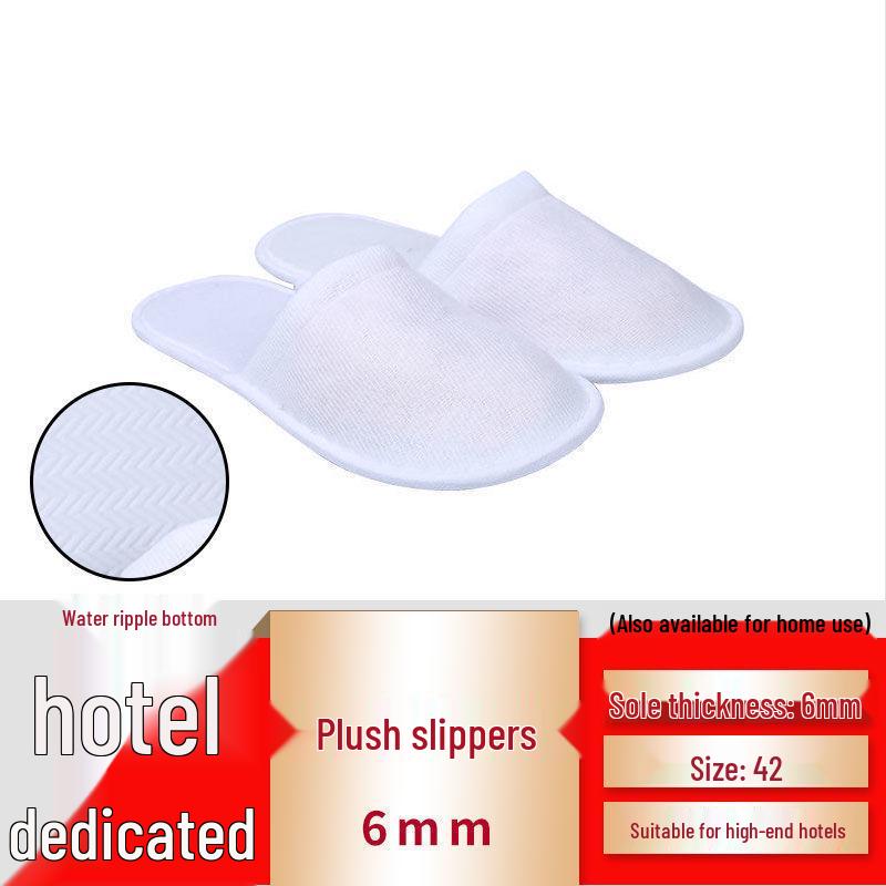 Customizable Gold-Edge Disposable Slippers for Hotels & Travel