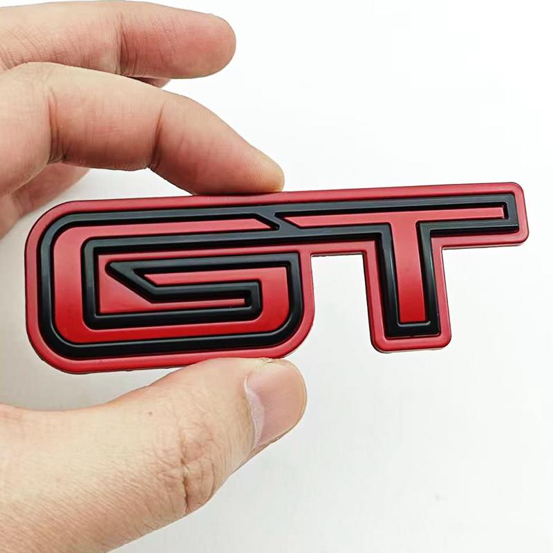 FETG4 3D Metal Car Styling Logo GT Badge Sticker Emblem Decals For Ford Mustang SHELBY GT Auto Decoration Accessories