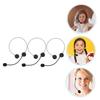 EXCEART 3-Piece Toy Microphone Headset, Kids Stage Prop, Cosplay Accessories, Costume Headphones for Costume Parties and Halloween, 7.1 X 4.9 Inches