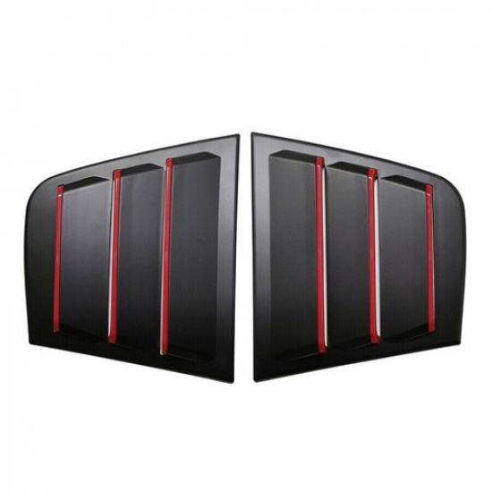 2PCS Rear Side Window Louver Vent Cover Trim For Dodge Charger 2011-2020 2021