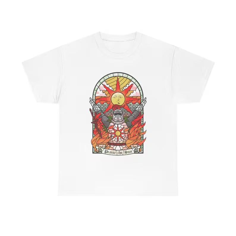 

Anor Londo Dark Souls Inspired T-Shirt Summer Cotton Men s Women Tops Tees Short Sleeve Streetwear Loose Casual Trendy Oversized 4XL