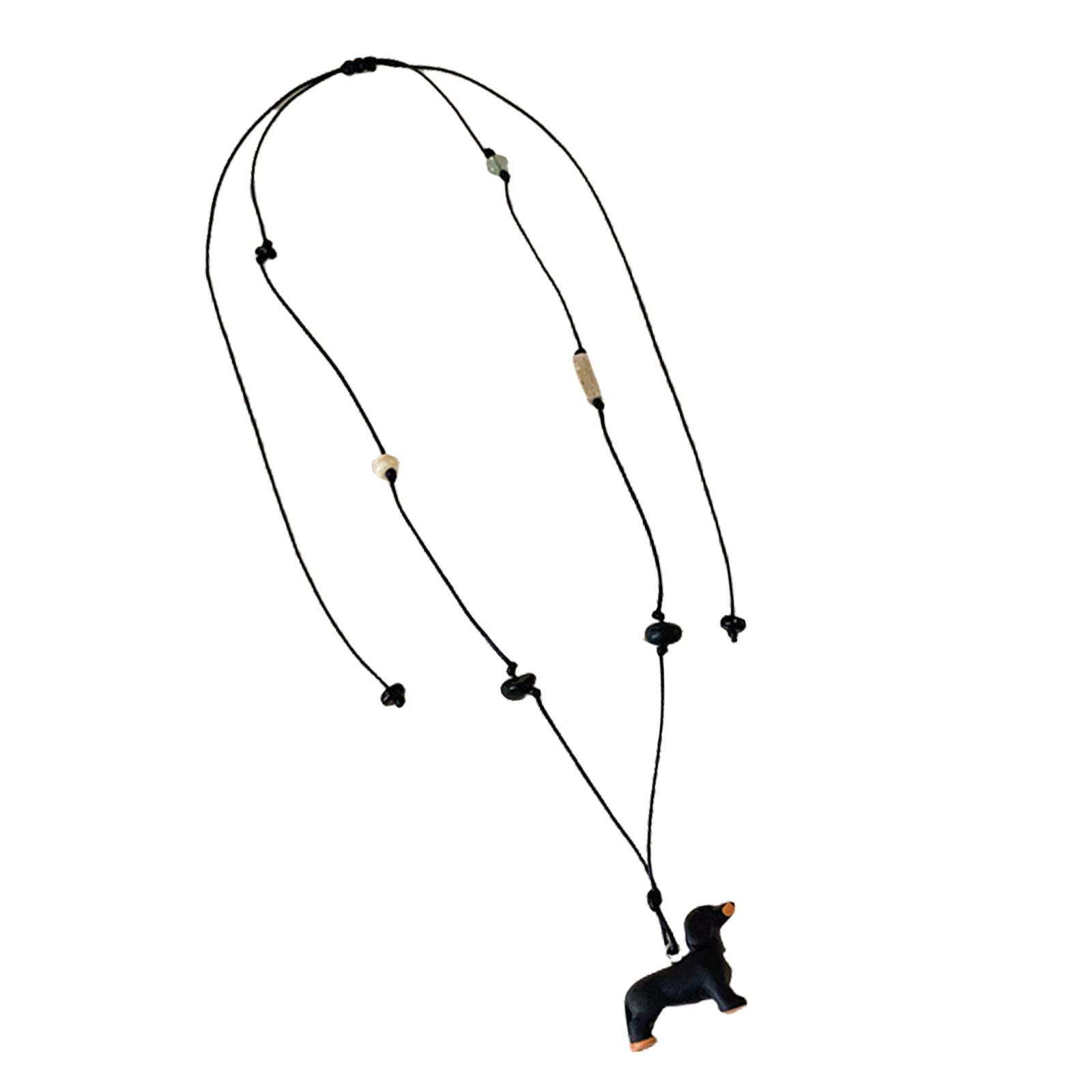 

Fashion Multifuntional Dachshund Charm Necklace Handmade Resin Comfortable Jewelry Party Event Jewelry for Any Occasion