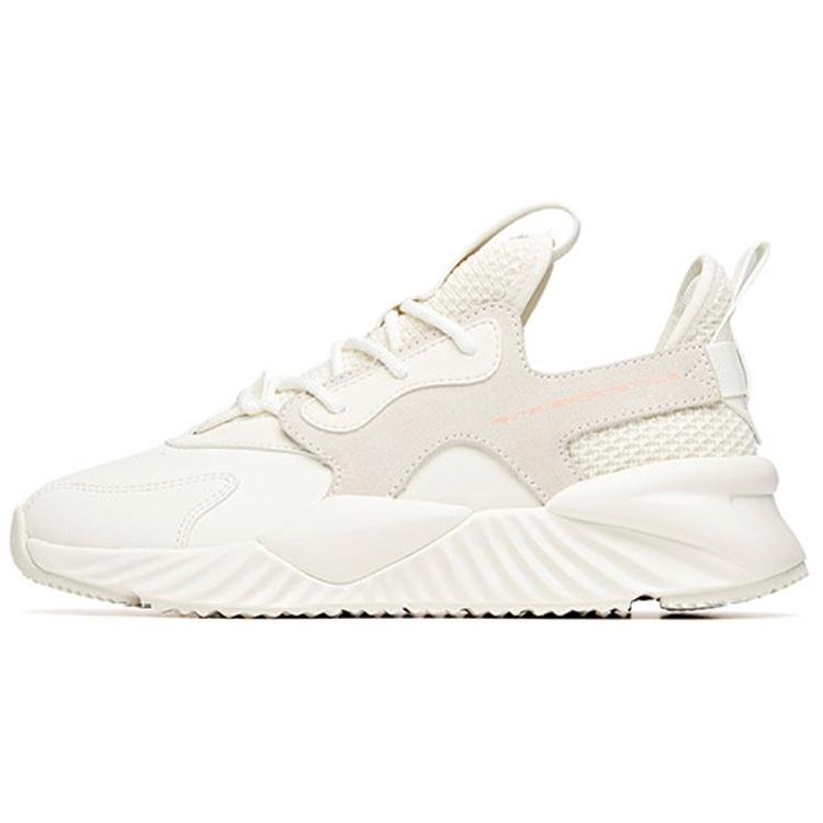 

New ANTA Chunky Sneakers Women s Low top Ivory White/Light Brown 922018803-6 37.5