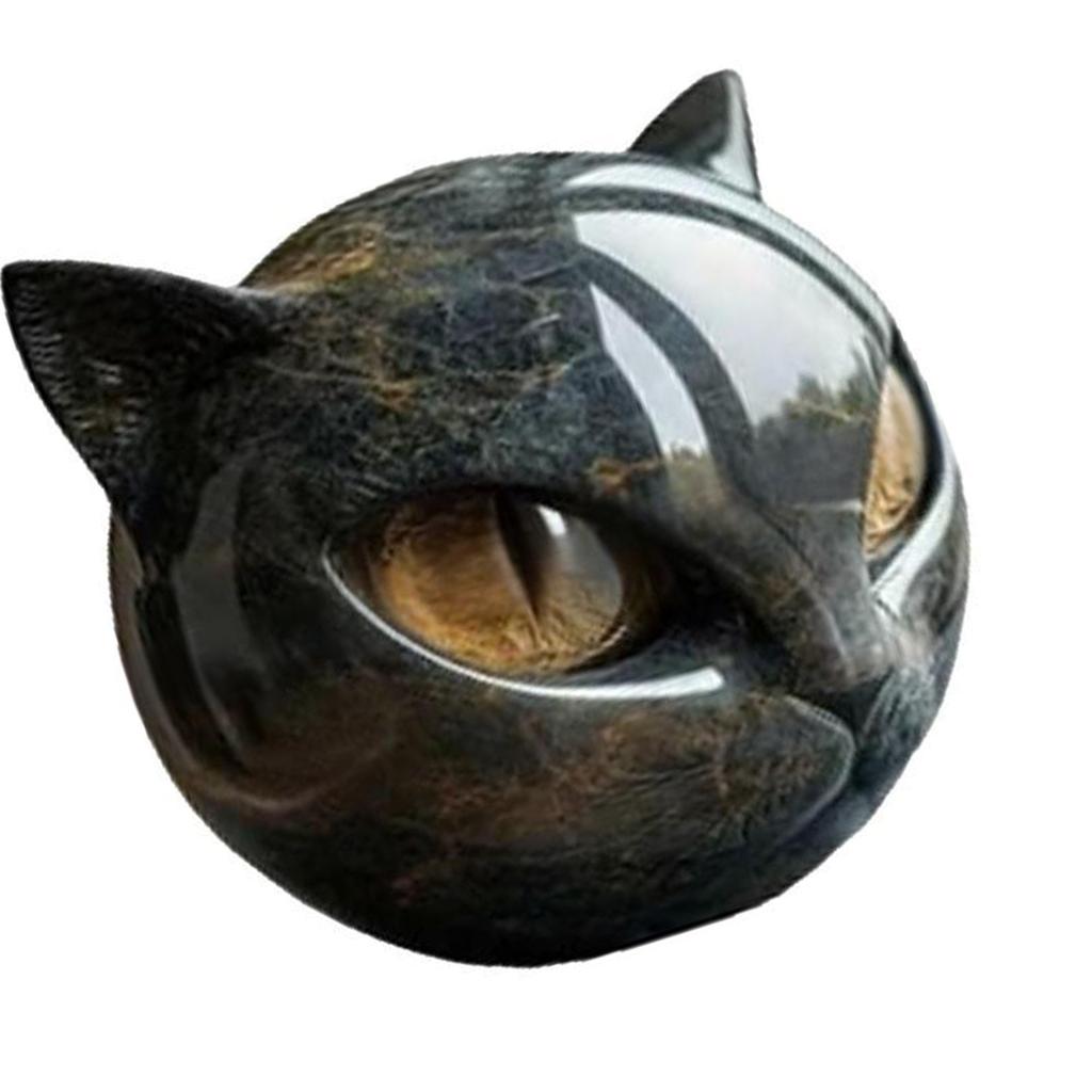 Halloween Cat Resin Sculpture Desk Decors Durability Cat Figurine Festive Office Paperweight Gift for Pet Lovers