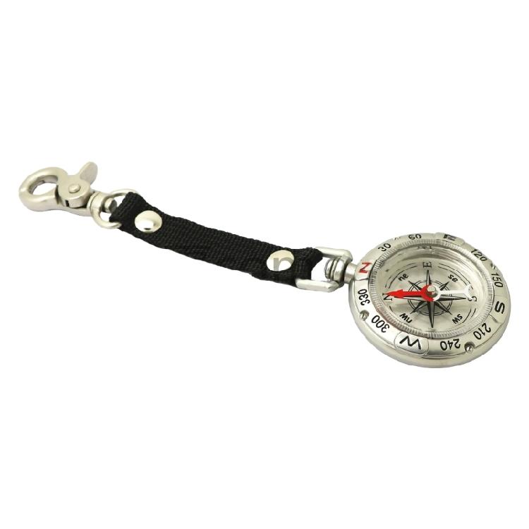 Zincs Alloy Pocket Compasses with Lanyard Keychain Portable Camping Compasses Keychain Navigation Tool Bag Decorations