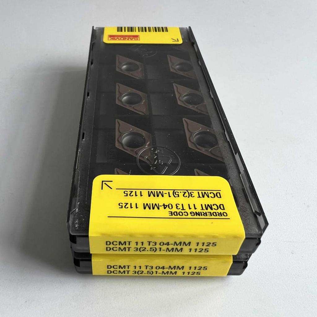 Original Sandvik / DCMT11T304-MM 1125  / CNC lathe carbide blade 10 Pcs