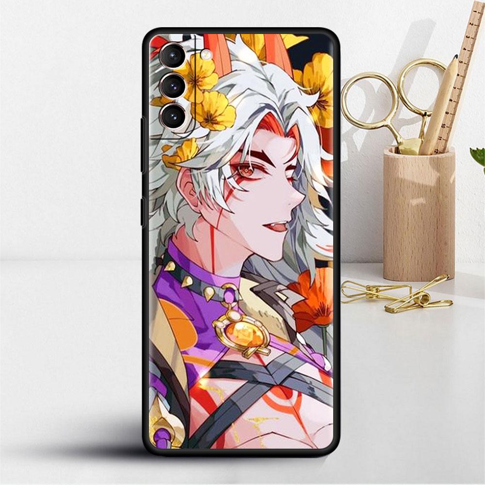 Hülle für Samsung Galaxy S20 S22 Ultra S21 FE S10 S9 Plus Note 20 10 Lite 9 Weiche Handyhülle Schale Genshin Impact