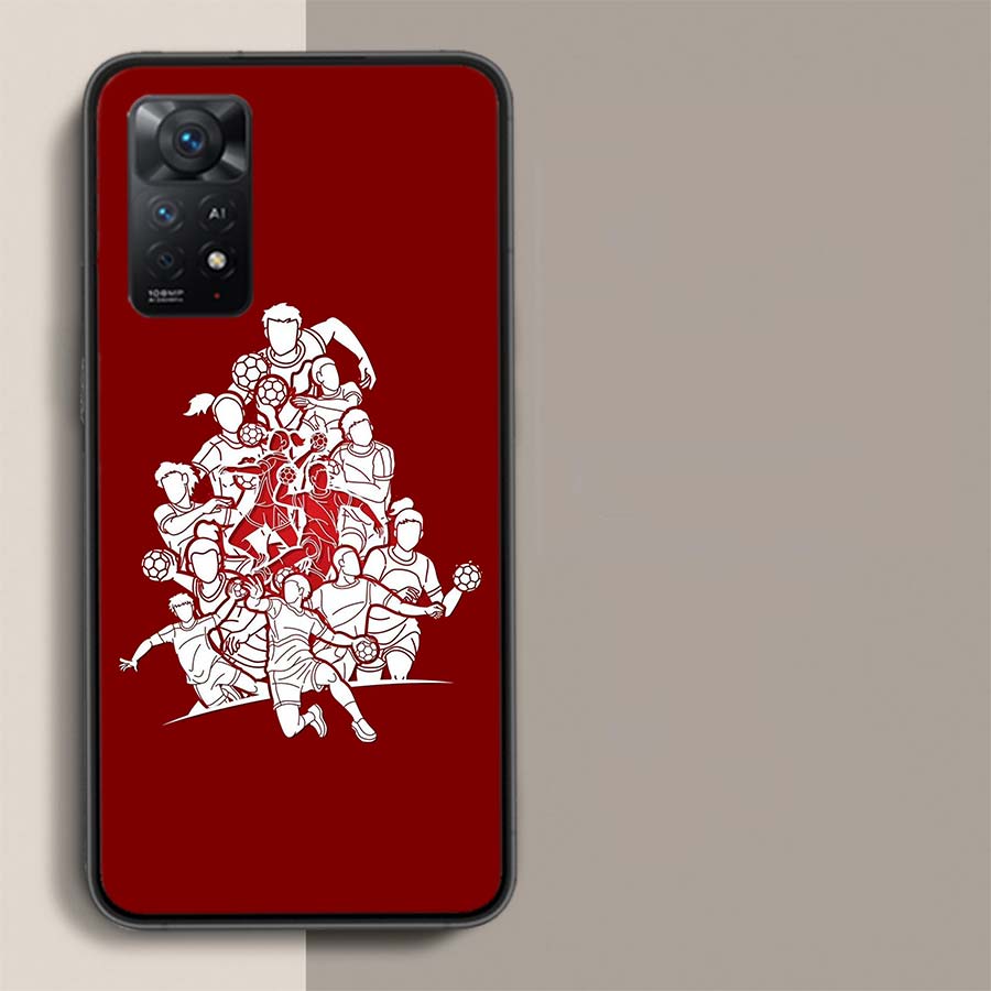 Handball Sport Phone Case For Redmi Note 14+ 13 Pro Plus 14C 13C 12C 12 10A 10C 10 9 8 9A 9C 9T 8A 7 Pro Xiaomi Capa Cover Cute