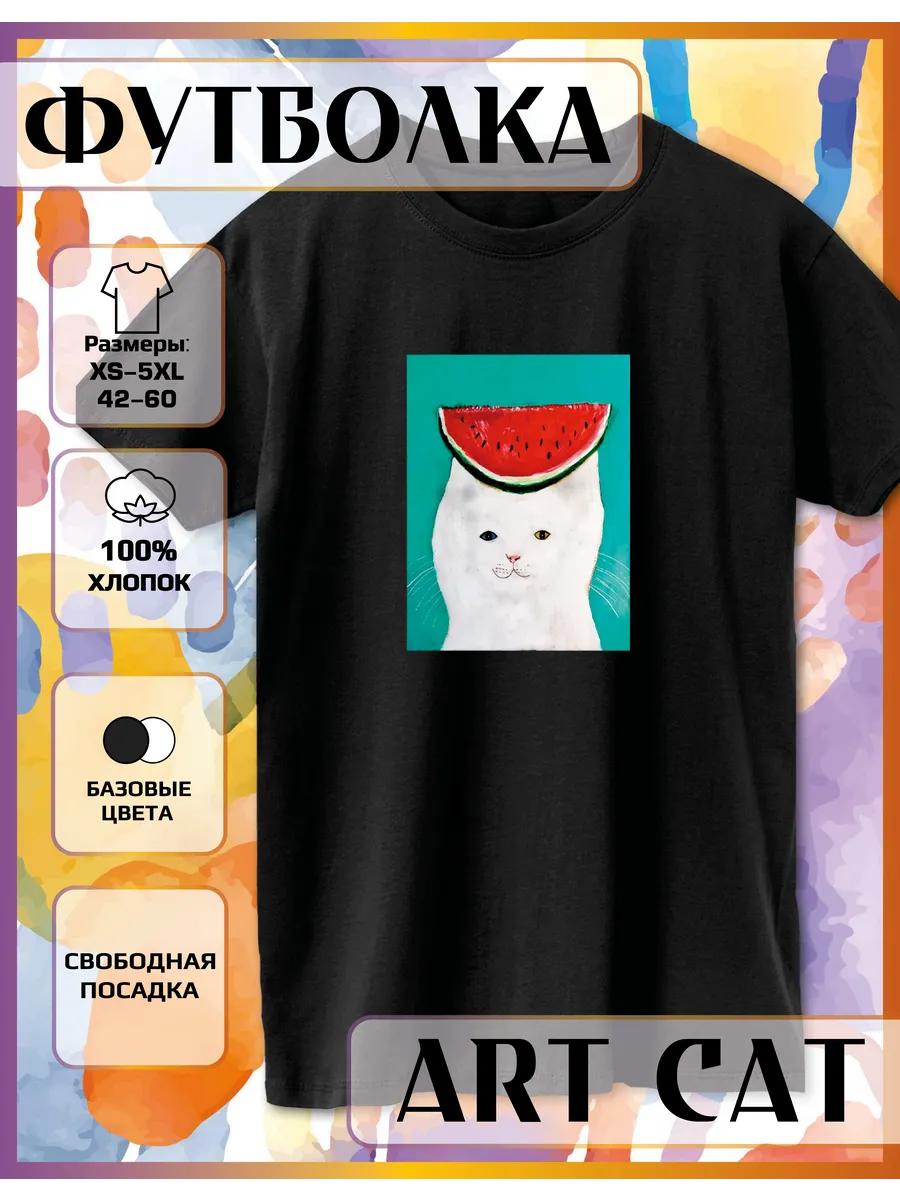 T-shirt with Watermelon Cat print XL