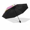 1pc Halloween Ghost Cloud Umbrella - Automatic Opening/Closing, Portable 3-Fold Design, 8-Rib Iron Frame Outdoor Umbrella, Festival Gift for Fans, Tra