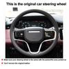 Handgenaaide Auto Stuurwielhoes Volant Wrap Voor Land Rover Range Rover Evoque 2025 2025 Vlechtwerk op Stuurwiel