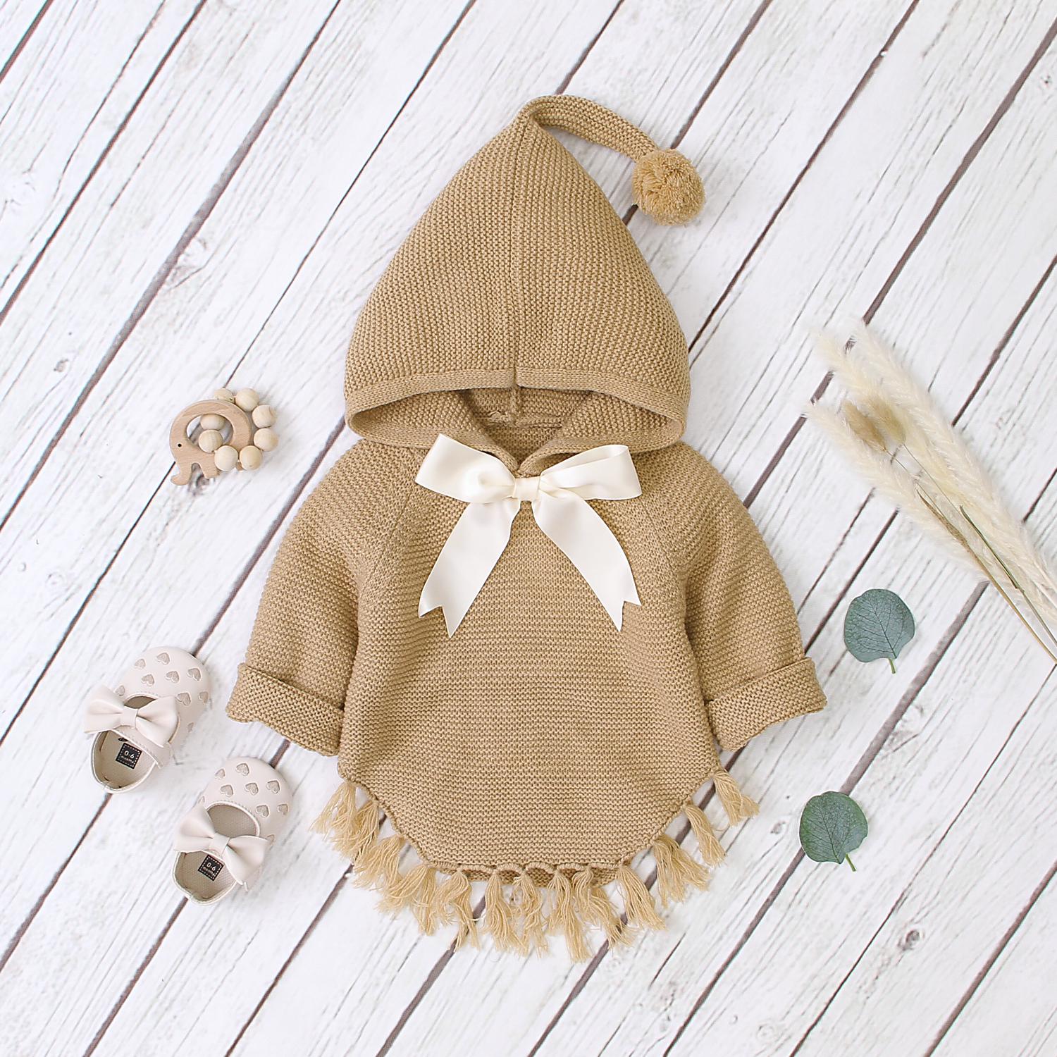 

Свитера для новорожденных девочек, осенние детские трикотажные изделия с длинными рукавами, топы, зимние теплые пуловеры для малышей, детская одежда