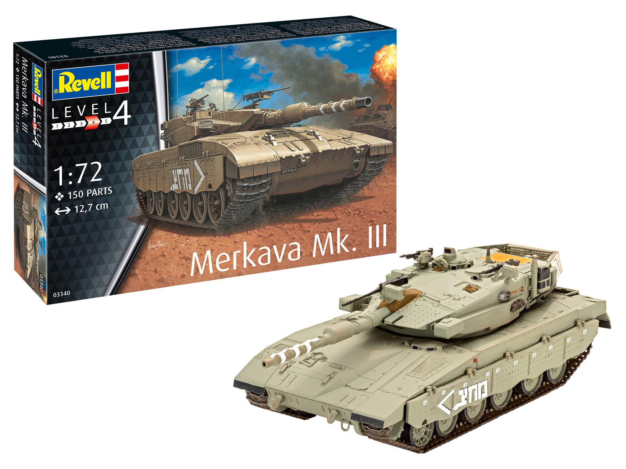 

Немецкий Revell масштабный израильский Меркава пластиковый набор для сборки 03340 1/72 Mk.III