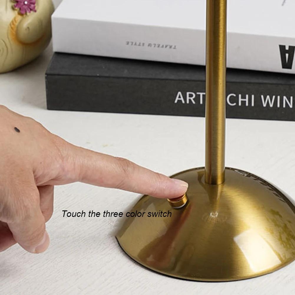 Nordic Pleated Table Lamp USB Charging Bedside Night Light Modern Style with Metal Base for Bedroom Living Room Decor