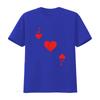 Costume Jack di Cuori T-shirt Donna Halloween Carte da Mazzo Nero Vintage Lavato Casual Traspirante Streetwear Grafica Alla Moda