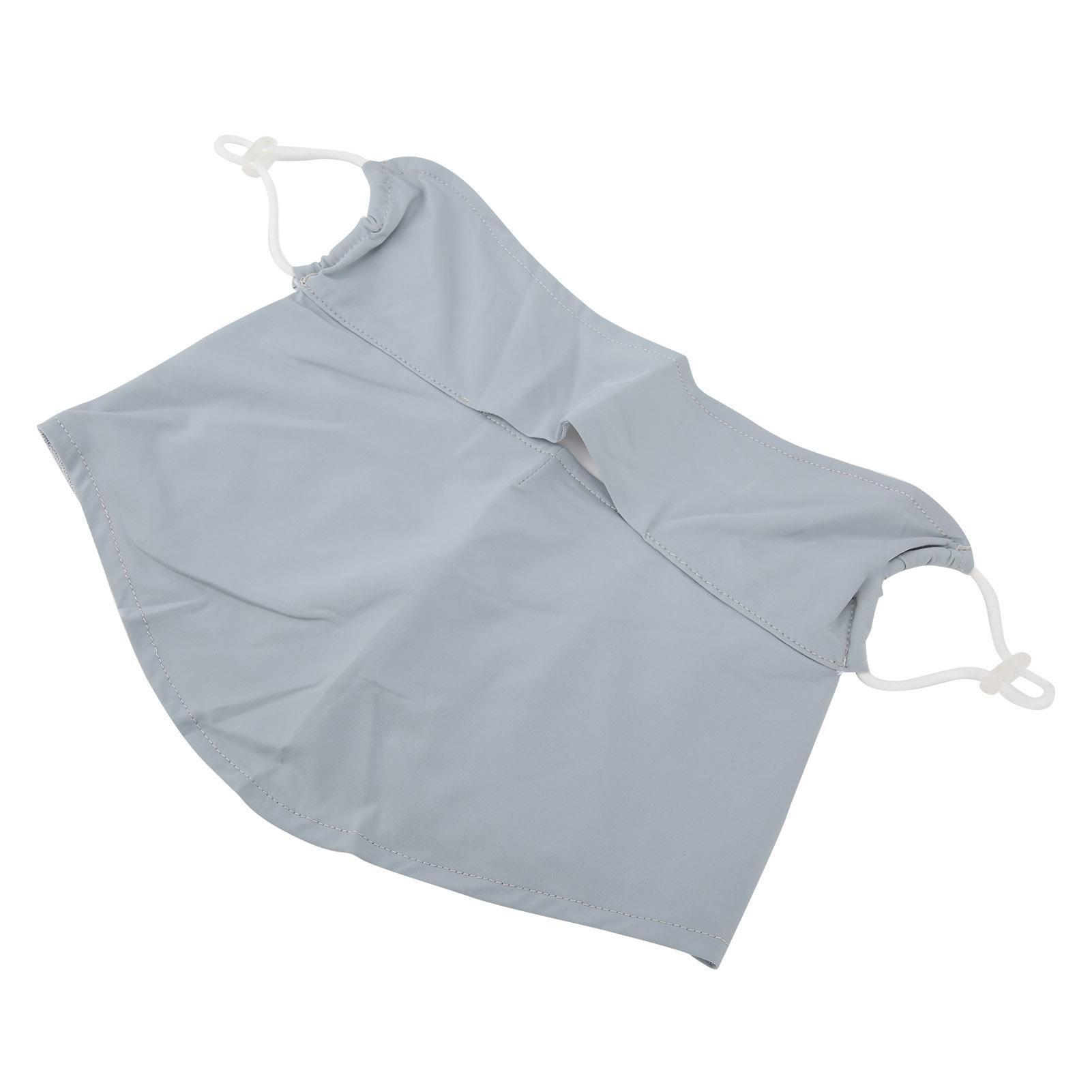 

Golf Ice Silk UV Protection Half Scarf Headwear Breathable Face Cover for Outdoor SportsGray сірий