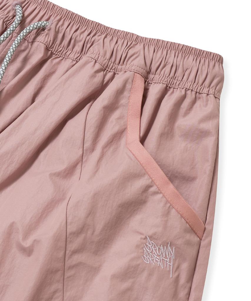 BROWNBREATH W Tag Glossy Pants - Pink