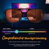 Aviator Blue Light Blocking Glasses for Women Men Reduce Eyestrain Orange Anti Blue Eyeglasses for Computer TV Gaming