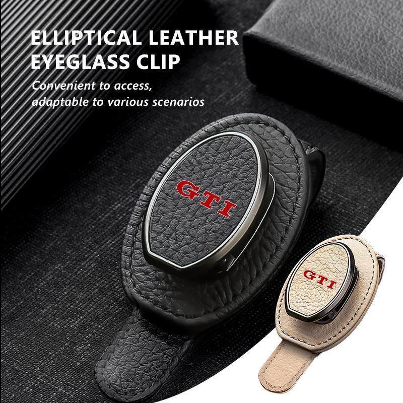 Elliptical Car Sunvisor Glasses Case Eye Glasses Storage Box For Volkswagen VW GTI Tiguan Passat B5 B6 B7 CC Jetta MK5 MK6 PoloSZ2