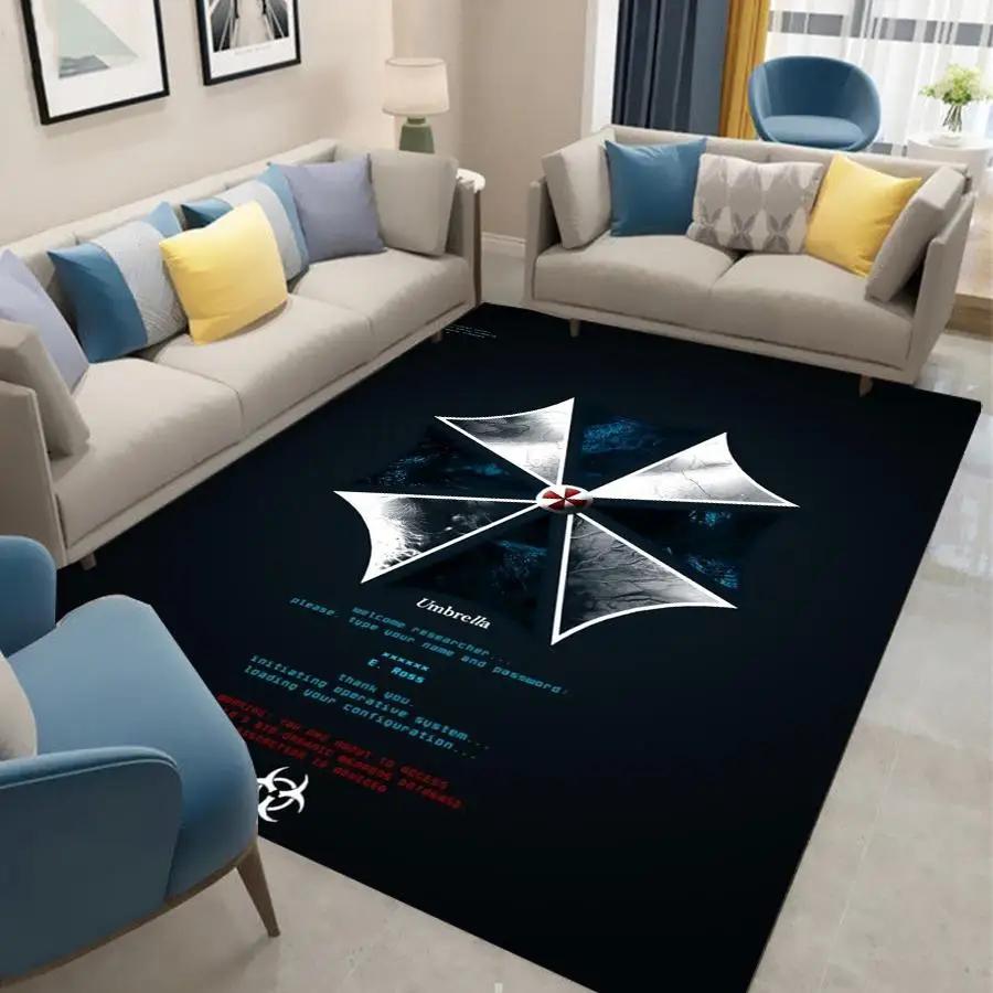 Mode Regenschirm Zombie Teppich für Wohnzimmer Schlafzimmer Dekor Bereichsteppiche Küchentür Rutschfeste Fußmatten Alfombra Geburtstagsgeschenk